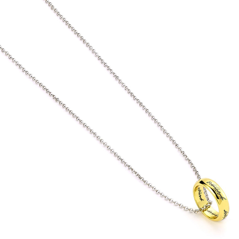 The Lord Of The Rings Silver Plated One Ring Necklace LKT Sport Entertainment>Movies>The Lord Of The Rings Necklaces