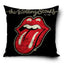 The Rolling Stones Cushion LKT Sport Weathered look black cushion featuring the iconic Rolling Stones lips and tongueDesign repeated on the reverse100% Polyester, spot cleanOfficial licensed productApprox 40cm x 40cm Throw Pillows