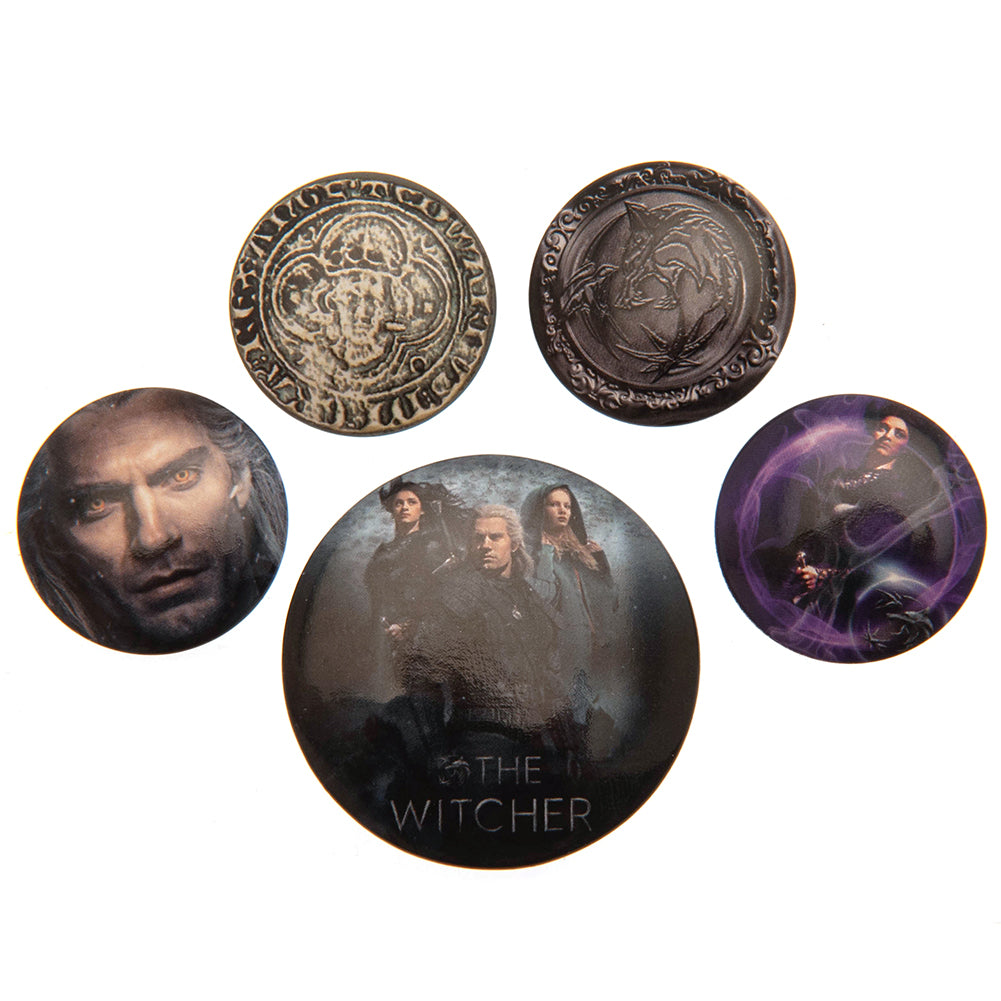 The Witcher Button Badge Set LKT Sport Entertainment>TV Series>The Witcher Pinback Buttons