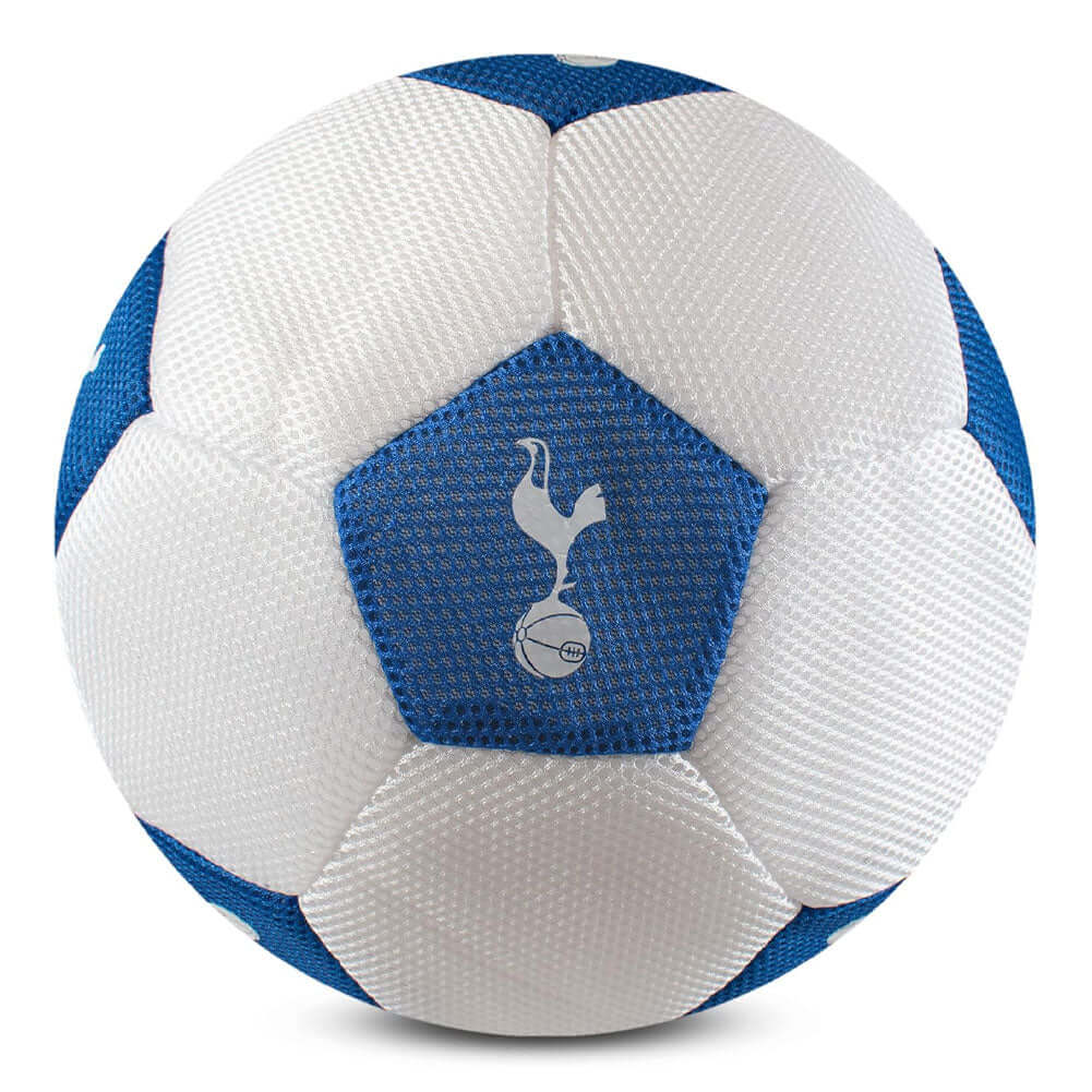Tottenham Hotspur 14" Mesh Ball LKT Sport White and blue 14 inch mesh ball featuring white Tottenham crestsLightweight, safe and soft designThis massive mesh ball brings Tottenham spirit to your garden games for kidsOfficial licensed productApprox 14 inch