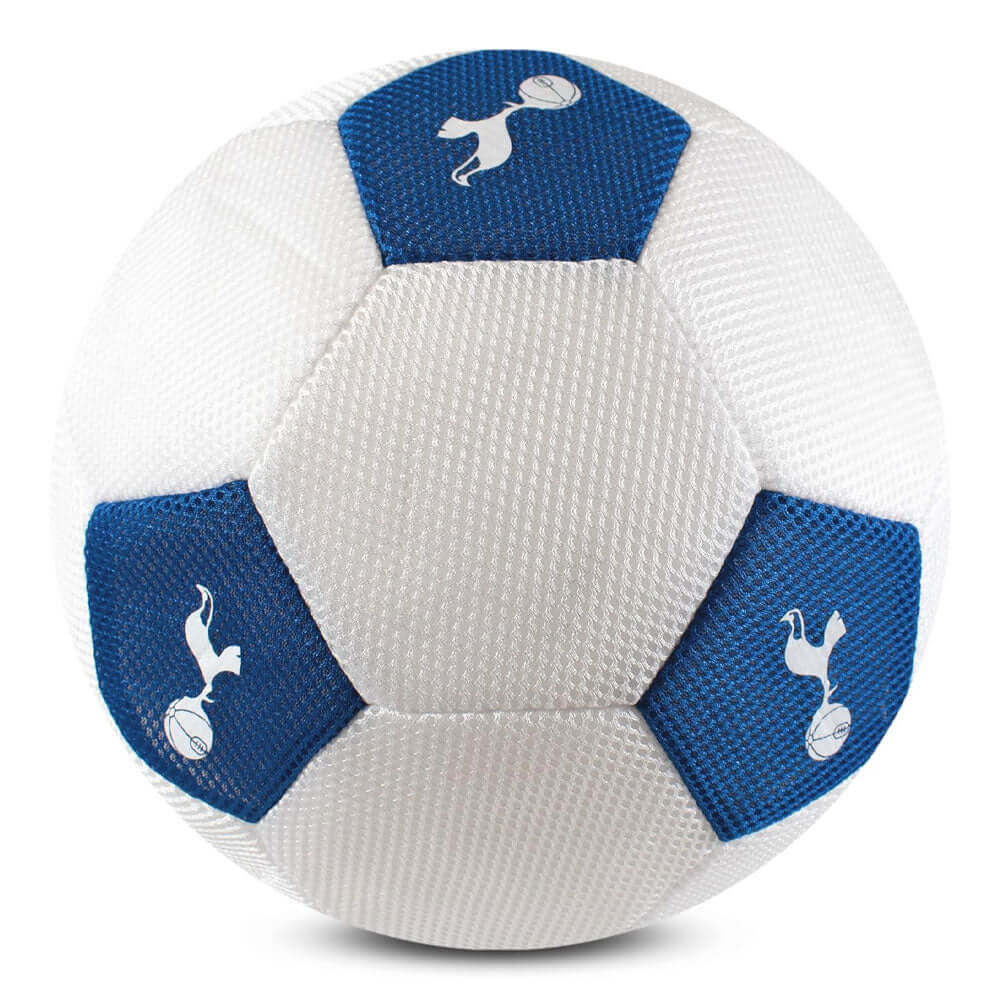 Tottenham Hotspur 14" Mesh Ball LKT Sport White and blue 14 inch mesh ball featuring white Tottenham crestsLightweight, safe and soft designThis massive mesh ball brings Tottenham spirit to your garden games for kidsOfficial licensed productApprox 14 inch