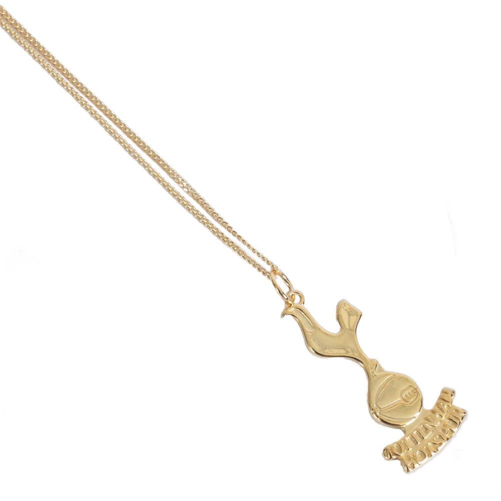 Tottenham Hotspur FC 18ct Gold Plated on Silver Pendant & Chain LKT Sport Football>Premier League>Tottenham Hotspur FC