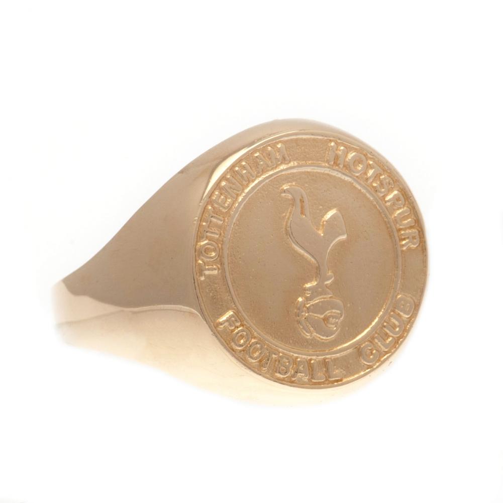 Tottenham Hotspur FC 9ct Gold Crest Ring Medium LKT Sport Football>Premier League>Tottenham Hotspur FC Rings