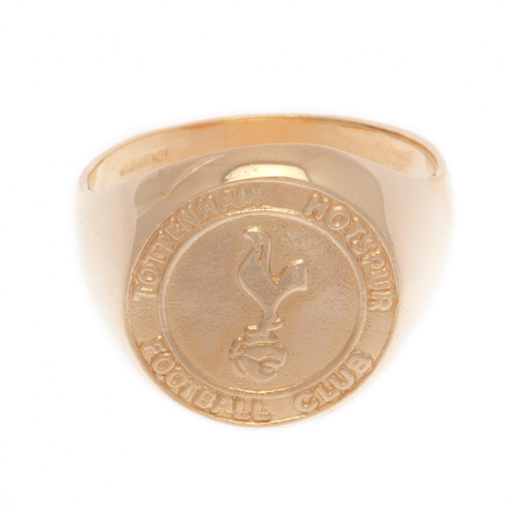 Tottenham Hotspur FC 9ct Gold Crest Ring Medium LKT Sport Football>Premier League>Tottenham Hotspur FC Rings