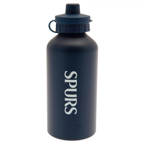 Tottenham Hotspur FC Aluminium Drinks Bottle MT LKT Sport High quality lightweight aluminium drinks bottleMatt navy finish bottle featuring the Spurs crestFlip top cap with drinking spoutOfficial licensed productApprox 500ml (17oz)Approx 19cm tall, 7cm in