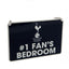Tottenham Hotspur FC Bedroom Sign No1 Fan LKT Sport Vibrant metal hanging bedroom sign With a large club crest and #1 Fan's Bedroom text Complete with a nylon rope for hanging Official licensed product Approx 16cm x 11cm On a backing card Novelty Signs