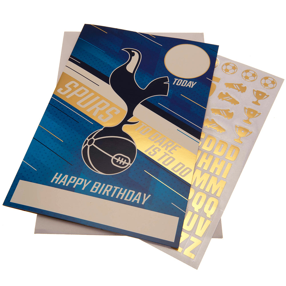 Tottenham Hotspur FC Birthday Card With Stickers LKT Sport Football>Premier League>Tottenham Hotspur FC Greeting Cards
