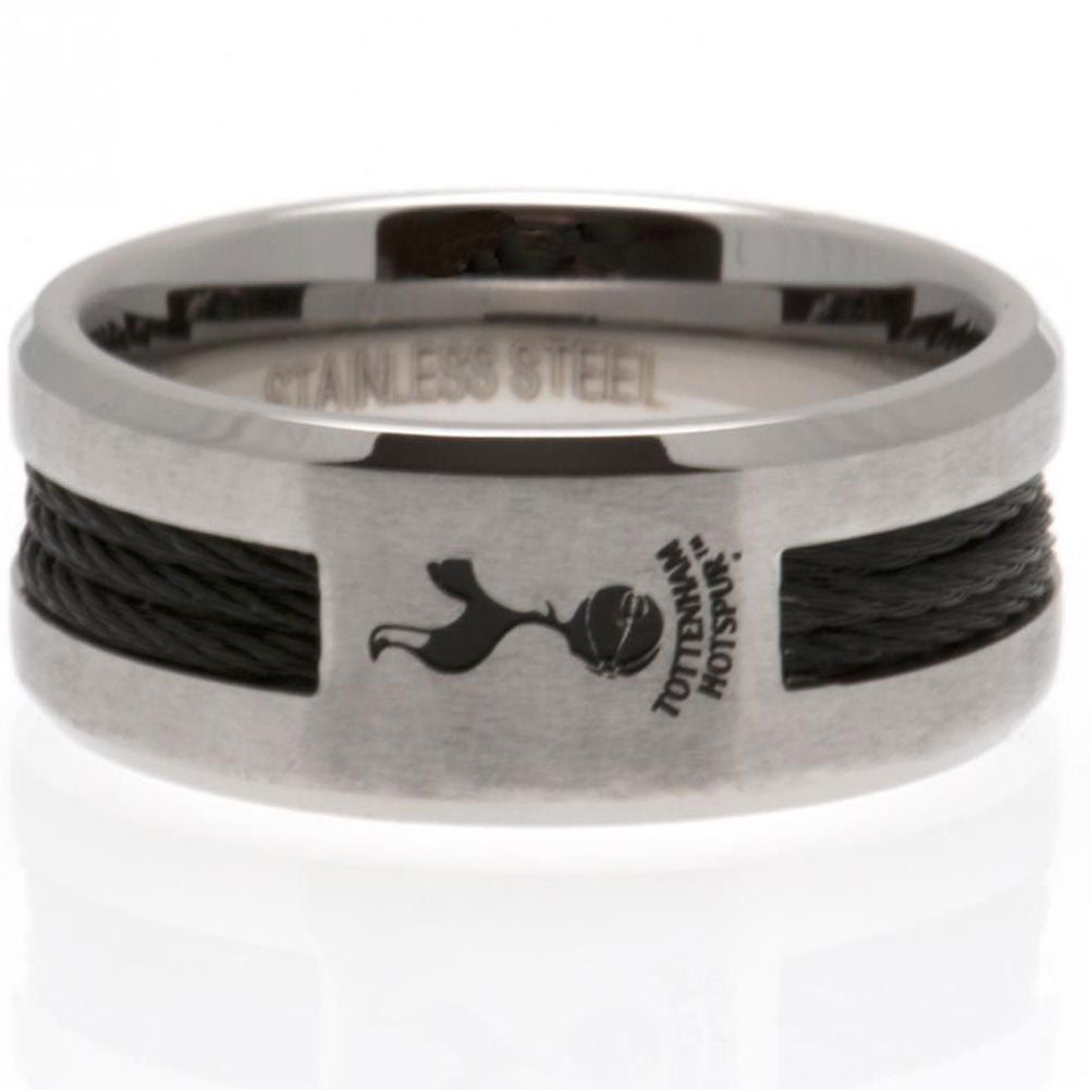 Tottenham Hotspur FC Black Inlay Ring Small LKT Sport Football>Premier League>Tottenham Hotspur FC Rings