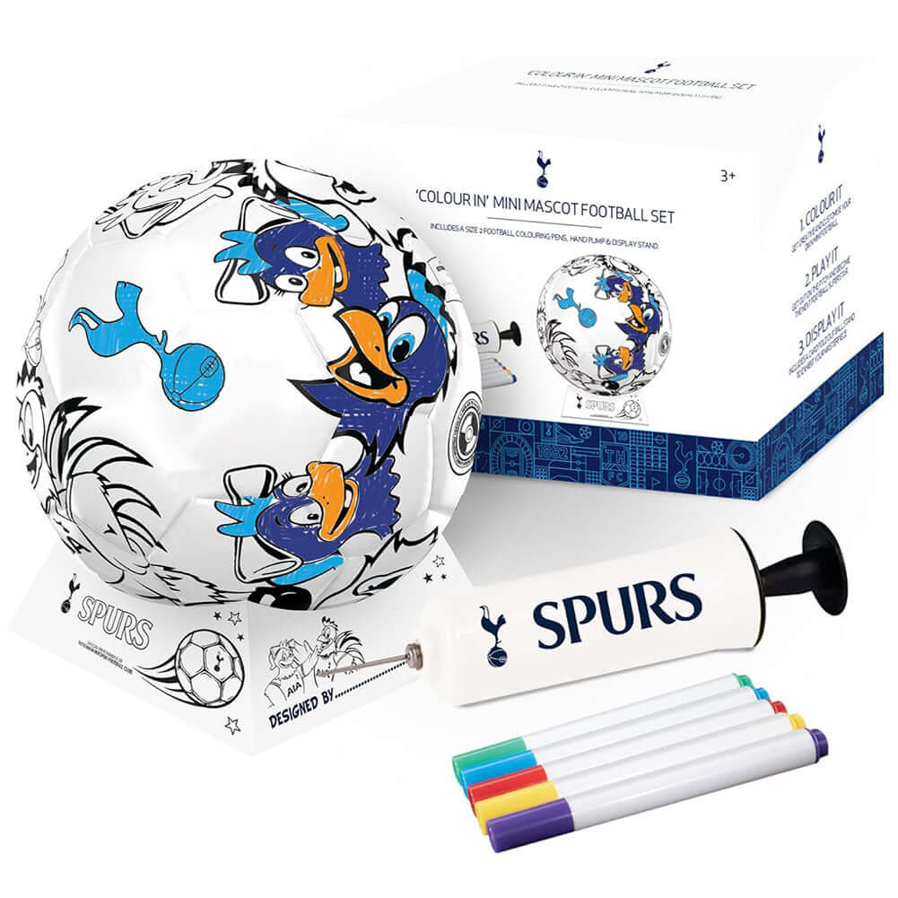 Tottenham Hotspur FC 'Colour In' Mini Football Set LKT Sport Football>Premier League>Tottenham Hotspur FC American Football Toys