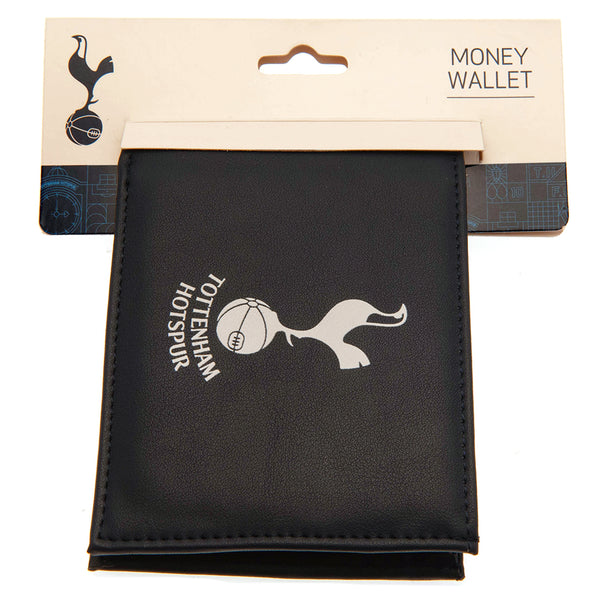 Tottenham Hotspur FC Coloured PU Wallet LKT Sport Coloured PU wallet featuring a large printed club crest3 card slots, a window slot and 2 note pocketsChange pocket with secure stud fastener2 additional compartmentsOfficial licensed productApprox 11cm x 9
