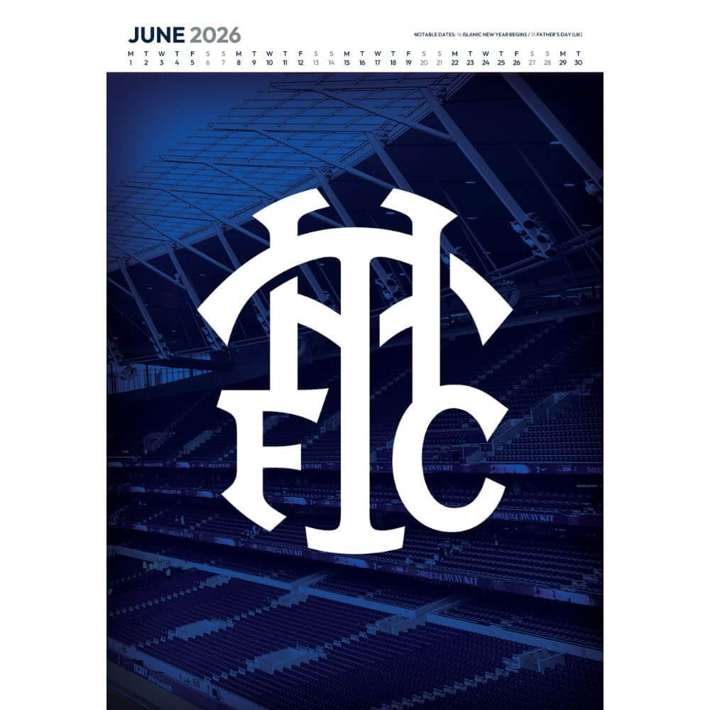 Tottenham Hotspur FC Deluxe Calendar 2026 LKT Sport Football>Premier League>Tottenham Hotspur FC Wall Calendars
