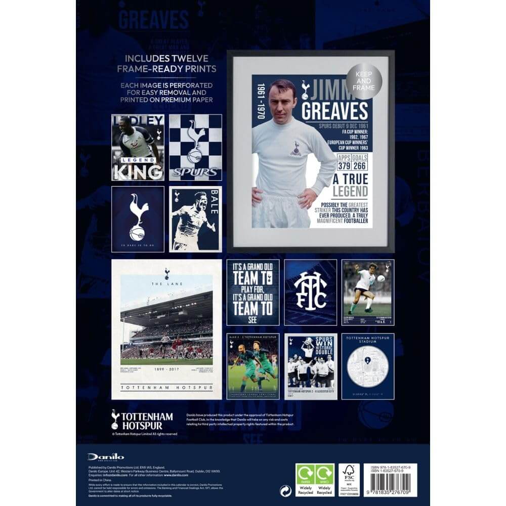 Tottenham Hotspur FC Deluxe Calendar 2026 LKT Sport Football>Premier League>Tottenham Hotspur FC Wall Calendars