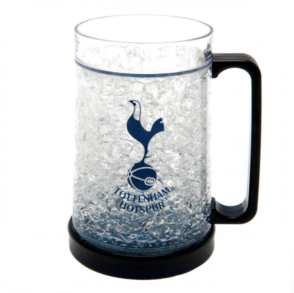Tottenham Hotspur FC Freezer Mug LKT Sport Frosted effect double walled gel filled freezer mugFeaturing navy blue base handle and Tottenham Hotspur club crestOfficial licensed productApprox 420ml (14oz)Approx 15cm tall, 9cm in diameter Mugs Hauptbild