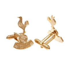 Tottenham Hotspur FC Gold Plated Cufflinks LKT Sport Gold Plated crest shaped cufflinksFeaturing a highly detailed formed Spurs crestOn a bullet back fixingOfficial licensed productApprox 28mm x 18mm Cufflinks