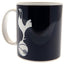 Tottenham Hotspur FC Halftone Mug LKT Sport Ceramic everyday coffee mug Navy and white halftone design featuring a large Spurs club crest Glazed kiln fired finish with white handle Official licensed product Approx 315ml (11oz) Approx 9cm tall, 8cm in diam
