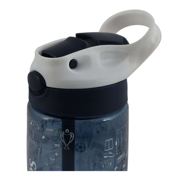 Tottenham Hotspur FC Junior Water Bottle LKT Sport Vibrant navy kids water bottleWith a white Tottenham crest and fun icon designWith a screw top lid and a closable drinking spoutOfficial licensed productApprox ml (oz)Approx cm tall, cm in diameter Water