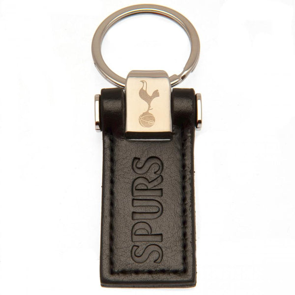 Tottenham Hotspur FC Leather Key Fob LKT Sport Executive leather keyringMetal keeper top and leather fob designOfficial licensed productFob approx 6cm x 3cm Keychains