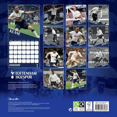 Tottenham Hotspur FC Legends Square Calendar 2026 LKT Sport Football>Premier League>Tottenham Hotspur FC Wall Calendars