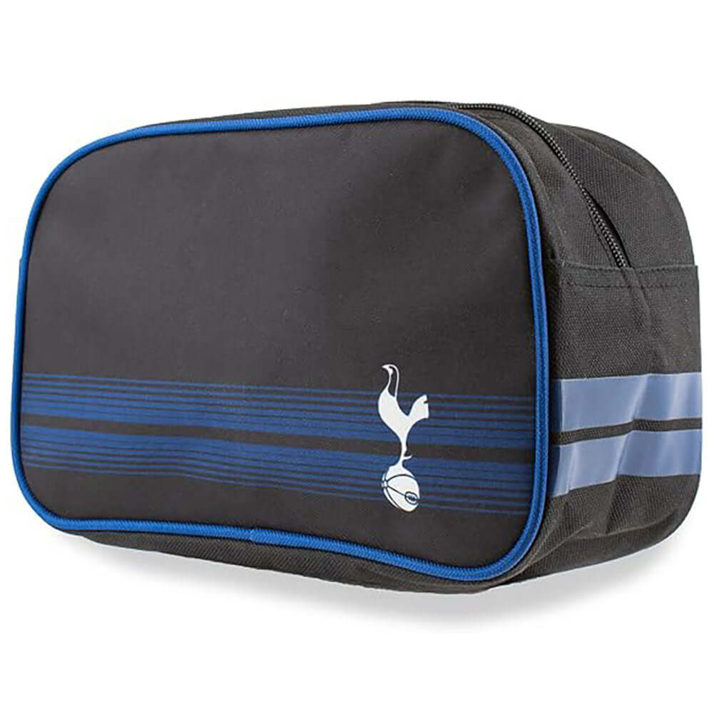 Tottenham Hotspur FC Matchday Toiletry Bag LKT Sport Striped design toiletries wash bag with a club crestLarge zipped openingRubber zip pulls featuring raised Spurs detailWipe clean polyesterOfficial licensed productApprox 26cm x 16cm x 11cm Cosmetic & To Main image