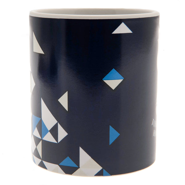 Tottenham Hotspur FC Particle Mug LKT Sport Ceramic everyday coffee mugParticle design featuring a large Spurs club crestGlazed kiln fired finish with white handleOfficial licensed productApprox 315ml (11oz)Approx 9cm tall, 8cm in diameter Mugs