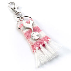 Tottenham Hotspur FC Pink Bar Scarf Bag Charm LKT Sport Football>Premier League>Tottenham Hotspur FC Keychains