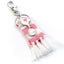 Tottenham Hotspur FC Pink Bar Scarf Bag Charm LKT Sport Pink and white bar scarf design bag charmWith a silver Tottenham charm and lobster claw claspOfficial licensed productApprox 60mm x 30mm Keychains