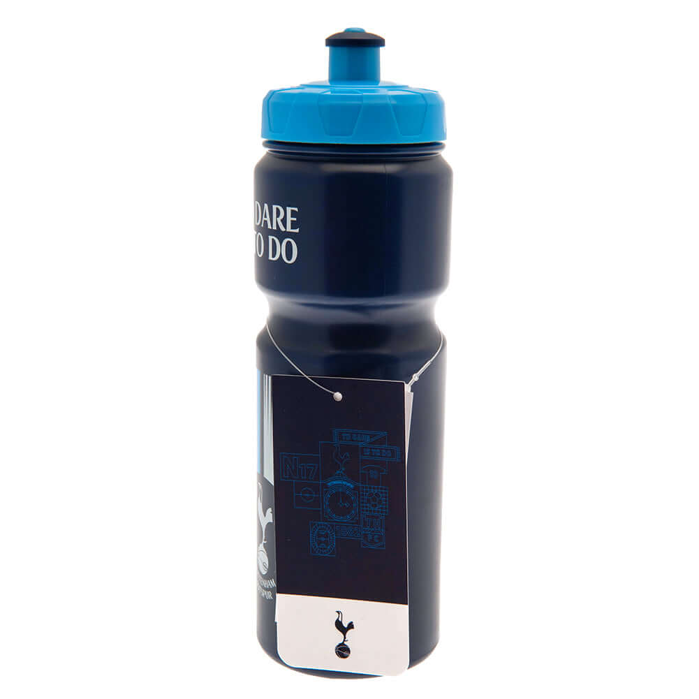 Tottenham Hotspur FC Plastic Drinks Bottle LKT Sport Easy grip lightweight drinks bottleNavy stripe design bottle with the Spurs crest in whiteFeatures 'To Do Is To Dare' text in whiteWith a screw top lid and push-pull drinking spoutOfficial licensed prod