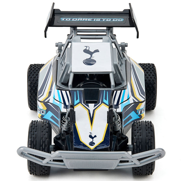 Tottenham Hotspur FC Radio Control Speed Buggy 1:18 Scale LKT Sport Bright, colourful and lightweight remote control speed buggyComplete with Spurs branding including 'To Dare is to do' down each sideIncludes rubber wheels and a streamlined spoiler on the