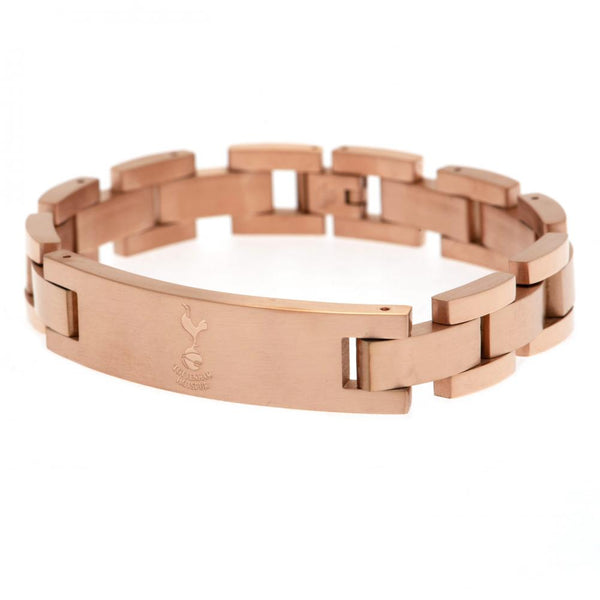 Tottenham Hotspur FC Rose Gold Plated Bracelet LKT Sport Classic design stainless steel link bracelet Rose gold plated bracelet featuring an engraved club crest Official licensed product Approx 21cm x 1cm Presented in a gift box Bracelets