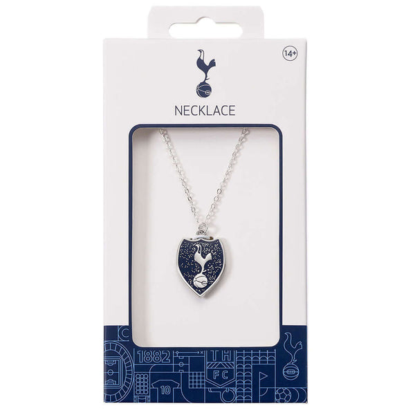 Tottenham Hotspur FC Shield Necklace LKT Sport Hypo-allergenic silver finish necklaceFeaturing a shield design pendant with a Tottenham crestSuitable for ages 14+Official licensed productNecklace approx 40cm (15.5 inches) with 5cm extenderPendant approx 2