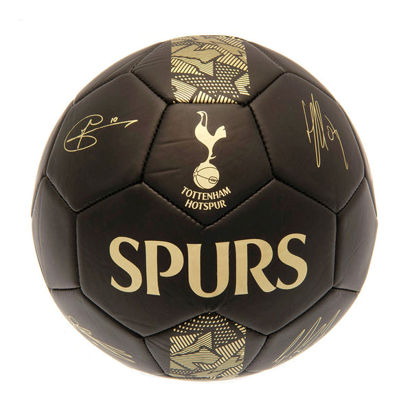 Tottenham Hotspur FC Sig Gold Phantom Skill Ball LKT Sport Matte black phantom design PVC football32 panel ball with gold design detail, club crest and official player signature printsSkill practice ball suitable for all agesOfficial licensed productSize