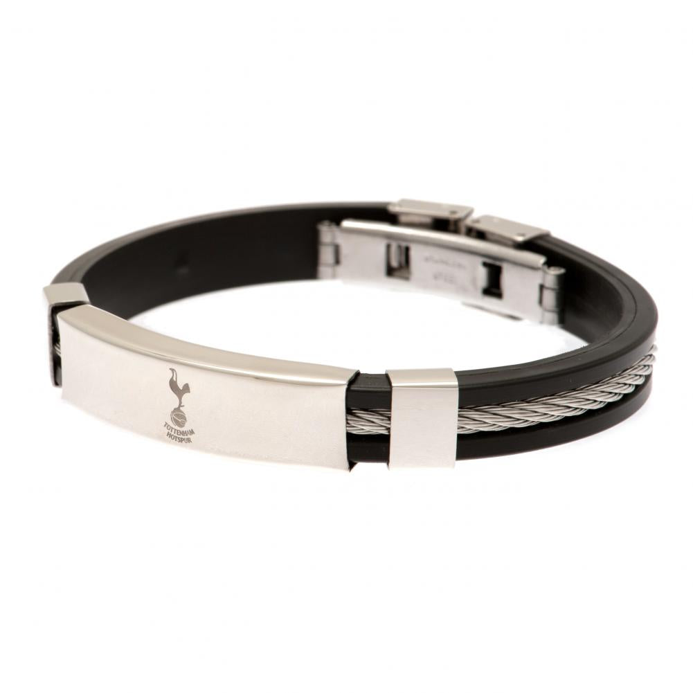 Tottenham Hotspur FC Silver Inlay Silicone Bracelet LKT Sport Football>Premier League>Tottenham Hotspur FC Bracelets