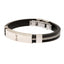 Tottenham Hotspur FC Silver Inlay Silicone Bracelet LKT Sport Stylish black silicone bracelet with a silver colour rope insert With a stainless steel crest plate featuring the club logo Stainless steel deployment clasp Official licensed product Approx 20c