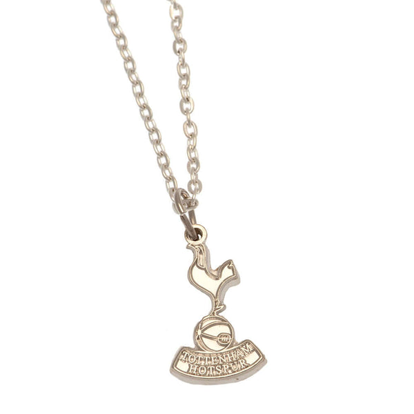 Tottenham Hotspur FC Silver Plated Boxed Pendant LKT Sport Silver plated pendant and necklaceFeaturing a Spurs crest pendant on a chain necklaceWith a lobster claspOfficial licensed productNecklace approx 50cm (20 inches)Pendant approx 25mm x 10mm Pendant