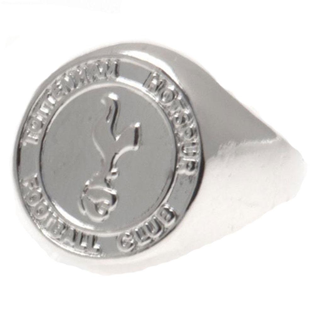 Tottenham Hotspur FC Silver Plated Crest Ring Medium LKT Sport Football>Premier League>Tottenham Hotspur FC Rings