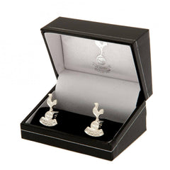 Tottenham Hotspur FC Silver Plated Formed Cufflinks LKT Sport Silver plated crest shaped cufflinks in a chrome finishFeaturing a highly detailed formed Spurs crestOn a bullet back fixingOfficial licensed productApprox 20mm x 15mm Cufflinks