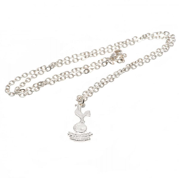 Tottenham Hotspur FC Silver Plated Pendant & Chain LKT Sport Silver plated pendant and necklace Featuring a Spurs crest pendant on a chain necklace With a lobster clasp Official licensed product Necklace approx 50cm (20 inches) Pendant approx 25mm x 10mm