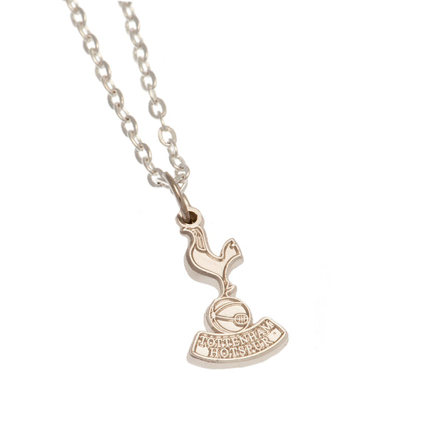 Tottenham Hotspur FC Silver Plated Pendant & Chain LKT Sport Silver plated pendant and necklace Featuring a Spurs crest pendant on a chain necklace With a lobster clasp Official licensed product Necklace approx 50cm (20 inches) Pendant approx 25mm x 10mm
