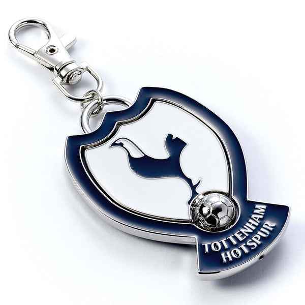 Tottenham Hotspur FC Spinner Bag Charm LKT Sport Bright, colourful and highly detailed metal bag charmFeaturing a spinning center with the Tottenham crestWith a lobster claw claspOfficial licensed productApprox 70mm x 45mm Keychains