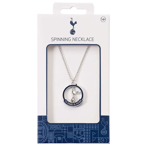 Tottenham Hotspur FC Spinner Necklace LKT Sport Hypo-allergenic silver finish necklaceFeaturing a 3D spinning Spurs crestSuitable for ages 14+Official licensed productNecklace approx 60cm (23.6 inches)Pendant approx 25mm x 25mm x 6mm Necklaces