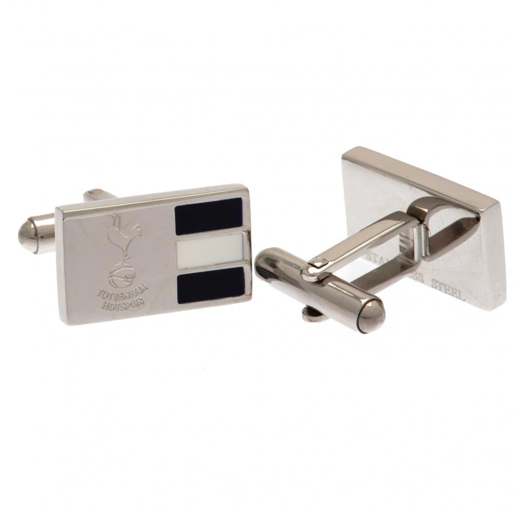 Tottenham Hotspur FC Stainless Steel Stripe Cufflinks LKT Sport Football>Premier League>Tottenham Hotspur FC Cufflinks
