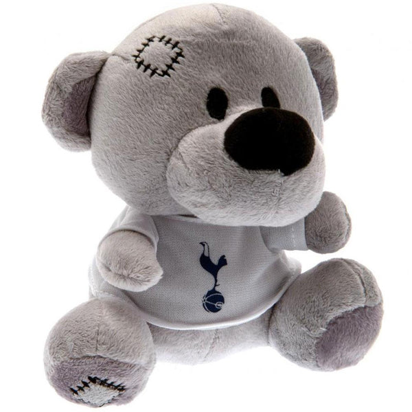 Tottenham Hotspur FC Timmy Bear LKT Sport Soft to touch grey plush bear With stitched features and white t-shirt with full colour crest 100% polyester Official licensed product Approx 14cm tall With a swing tag Stuffed Animals