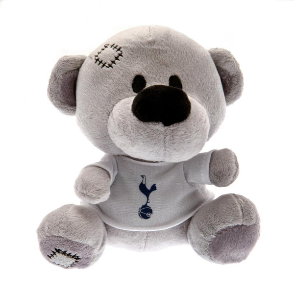 Tottenham Hotspur FC Timmy Bear LKT Sport Soft to touch grey plush bear With stitched features and white t-shirt with full colour crest 100% polyester Official licensed product Approx 14cm tall With a swing tag Stuffed Animals
