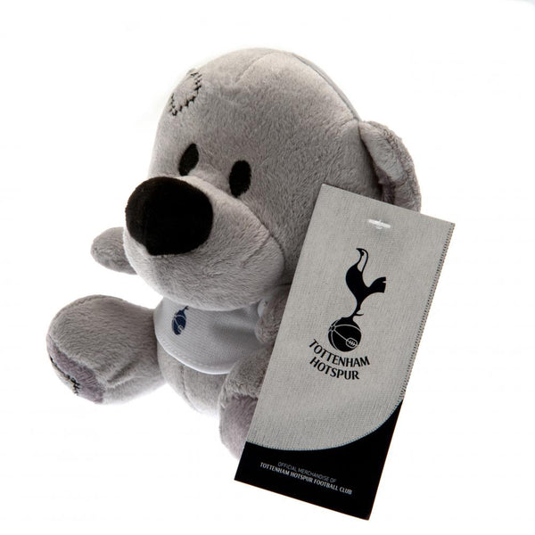 Tottenham Hotspur FC Timmy Bear LKT Sport Soft to touch grey plush bear With stitched features and white t-shirt with full colour crest 100% polyester Official licensed product Approx 14cm tall With a swing tag Stuffed Animals