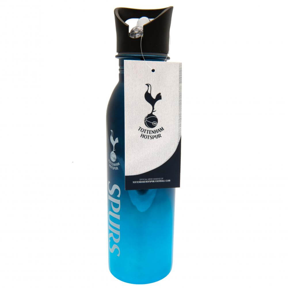 Tottenham Hotspur FC UV Metallic Drinks Bottle LKT Sport Stainless steel fade metallic camping style water bottleStriking UV metallic finish with white Spurs crest and textScrew top lid with a closable clear drinking spoutOfficial licensed productApprox 7