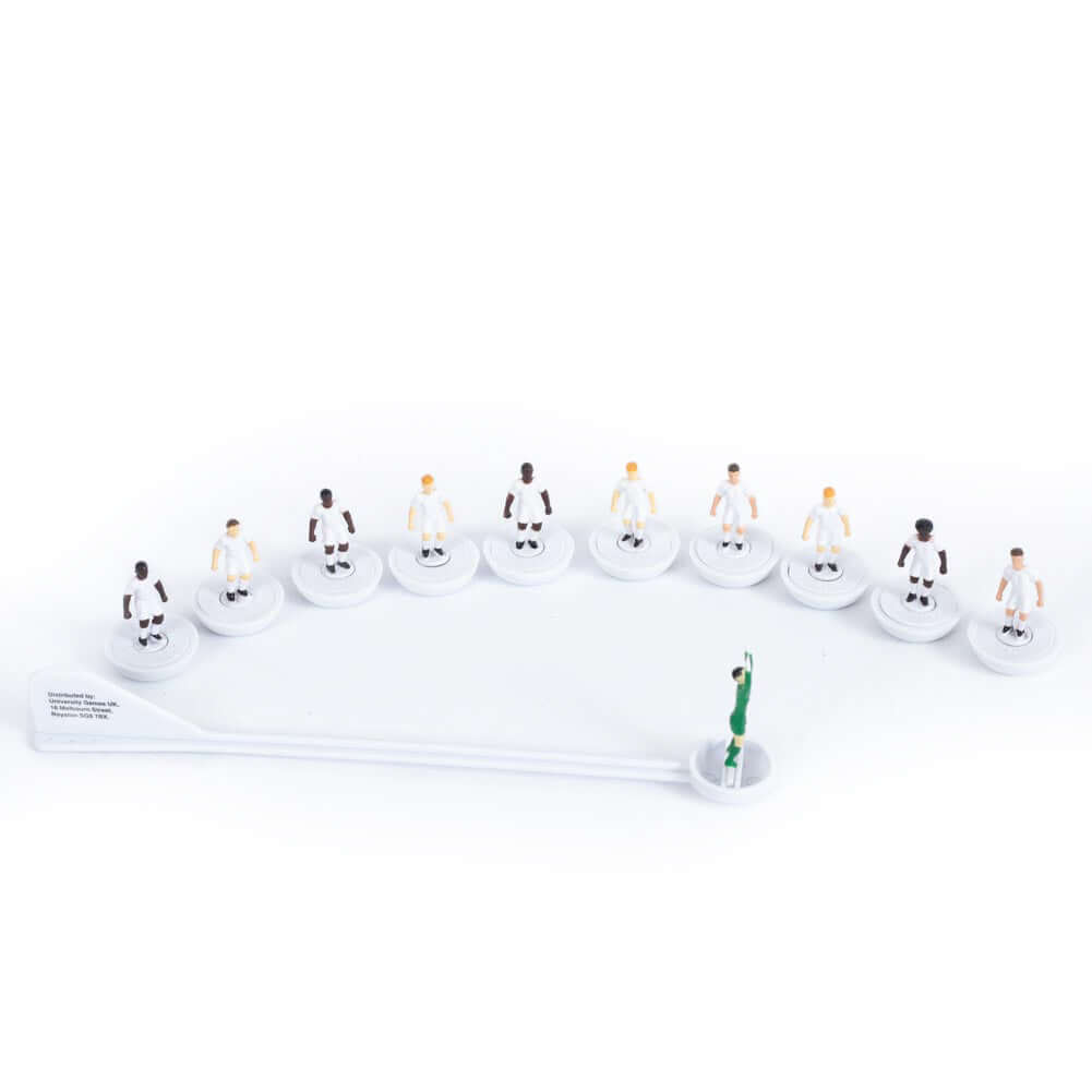 UEFA Champions League Edition Subbuteo Main Game LKT Sport Subbuteo, the classic table football game is back.Featuring a new high quality pitch and re-engineered players with more strengthIncludes 20 players, 2 goal keepers, 2 goals, 1 ball and the pitchS