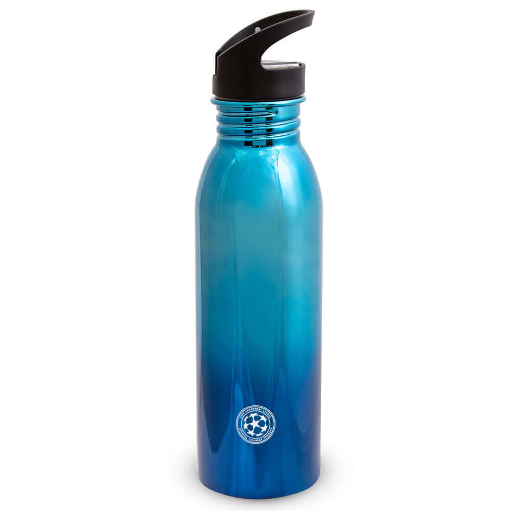 UEFA Champions League UV Metallic Drinks Bottle LKT Sport Stainless steel fade metallic camping style water bottleStriking UV metallic finish with white Champions League logoOfficial licensed productApprox 700ml (24oz)Approx 26cm tall, 7cm in diameter Wat