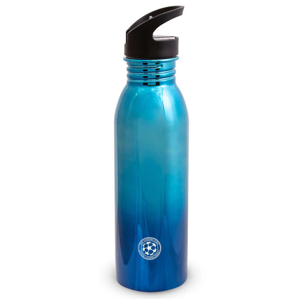 UEFA Champions League UV Metallic Drinks Bottle LKT Sport Stainless steel fade metallic camping style water bottleStriking UV metallic finish with white Champions League logoOfficial licensed productApprox 700ml (24oz)Approx 26cm tall, 7cm in diameter Wat