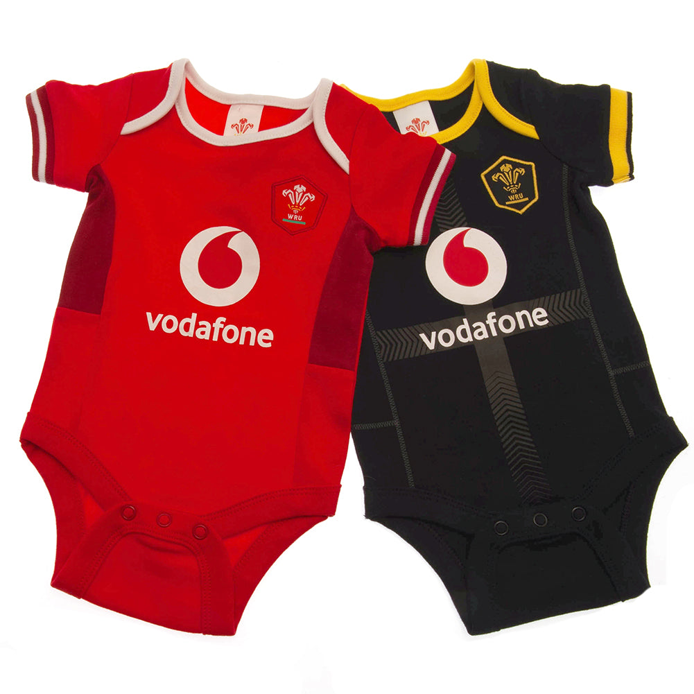 Wales RU 2 Pack Bodysuit 3/6 mths SP LKT Sport Rugby>Wales RU Bodysuits