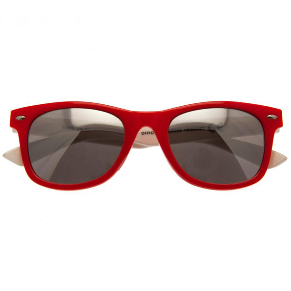 Wales RU Sunglasses Junior Retro LKT Sport Red junior sunglasses with white armsComes with a black cloth bag with the club crestOfficial licensed productJuniorOne size fits all Sunglasses